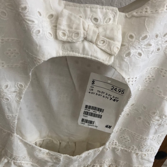 NWT white girls thick lace like dress - Picture 3 of 3